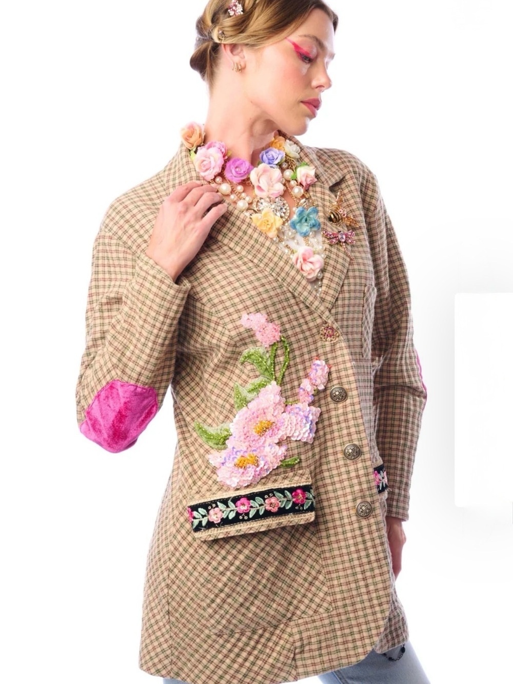 Aratta Diana Blazer #fall #tailored #cottagecore #plaid - Picture 8 of 16